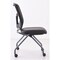 Officesource CoolMesh Collection Armless Nesting Chair with Titanium Gray Frame OSSN6954PBK - alternate 2
